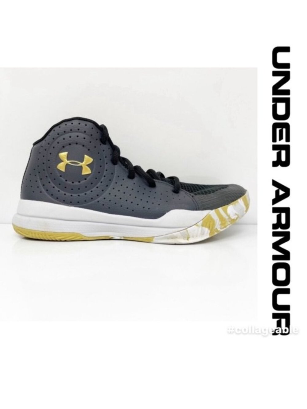 Under Armour | Jet 2019 3022121-103 Gray Basketball Shoes Sneakers | Size 6Y